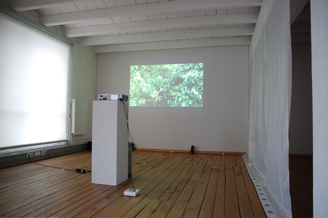 The installation at the Unversity of the Arts in February 2009